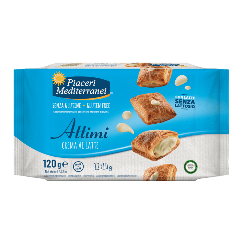 PIACERI MEDITERRANEI ATTIMI BLAZINICE Z MLEČNIM POLNILOM, 120 g