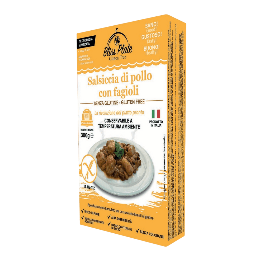 BLISS PLATE PIŠČANČJA KLOBASA S FIŽOLOM, 300 g