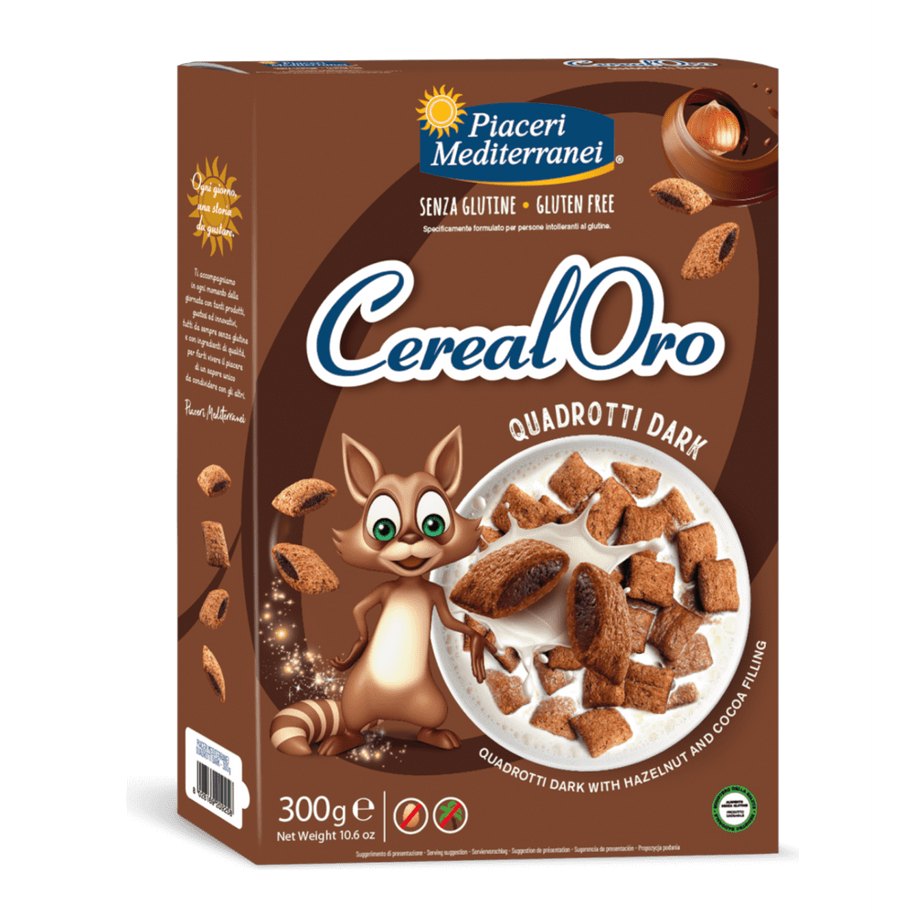 PIACERI MEDITERRANEI POLNJENE ČOKOLADNE ŽITNE BLAZINICE , 300 g