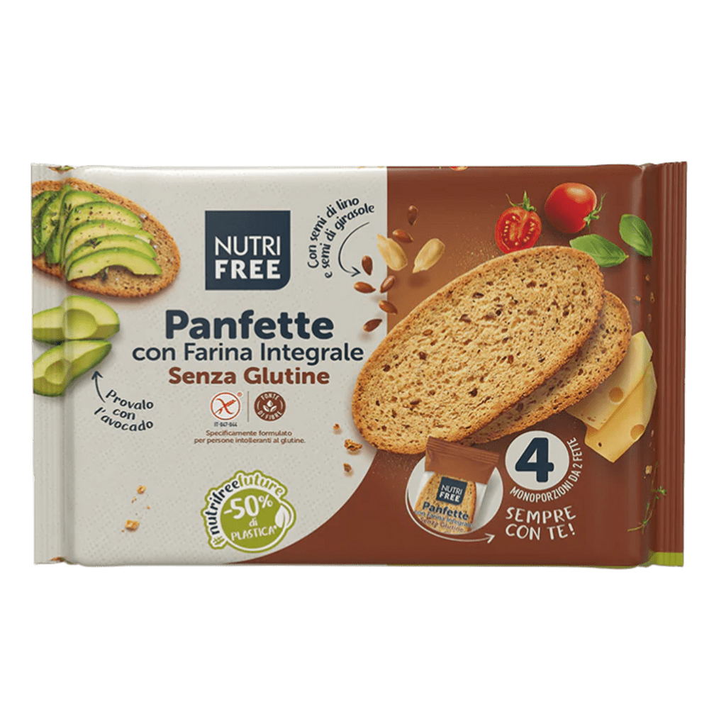 NUTRI FREE POLNOZRNAT KRUH, REZINE (4 x 85 g), 340 g NUTRI FREE POLNOZRNAT KRUH, REZINE (4 x 85 g), 340 g