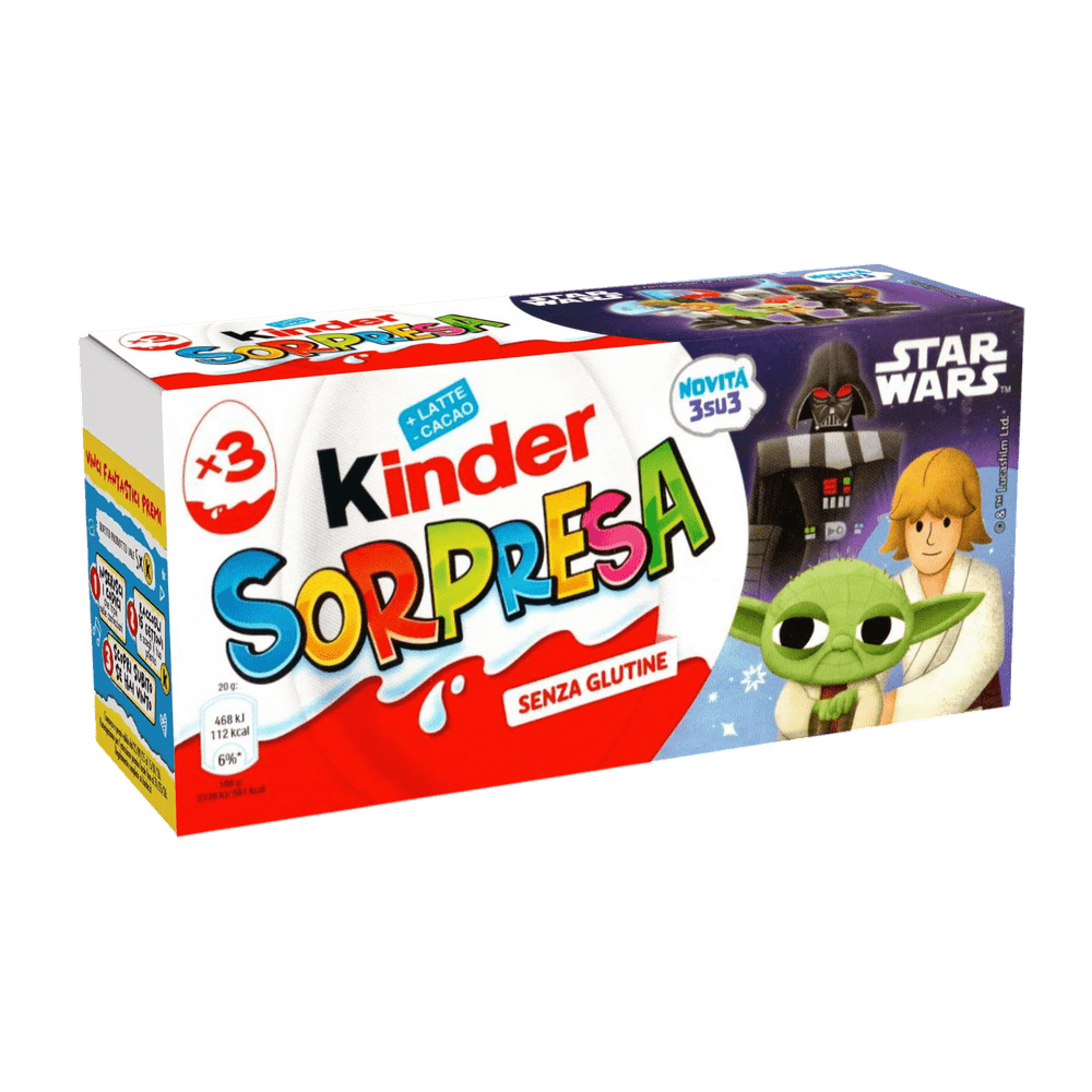 FERRERO KINDER SURPRISE ČOKOLADNI JAJČEK, 3/1, STAR WARS, 60 g 