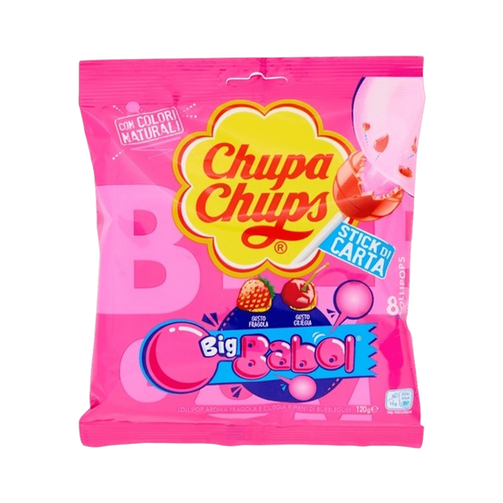 CHUPA CHUPS LIZIKE BIG BABOL (8 kos), 120 g