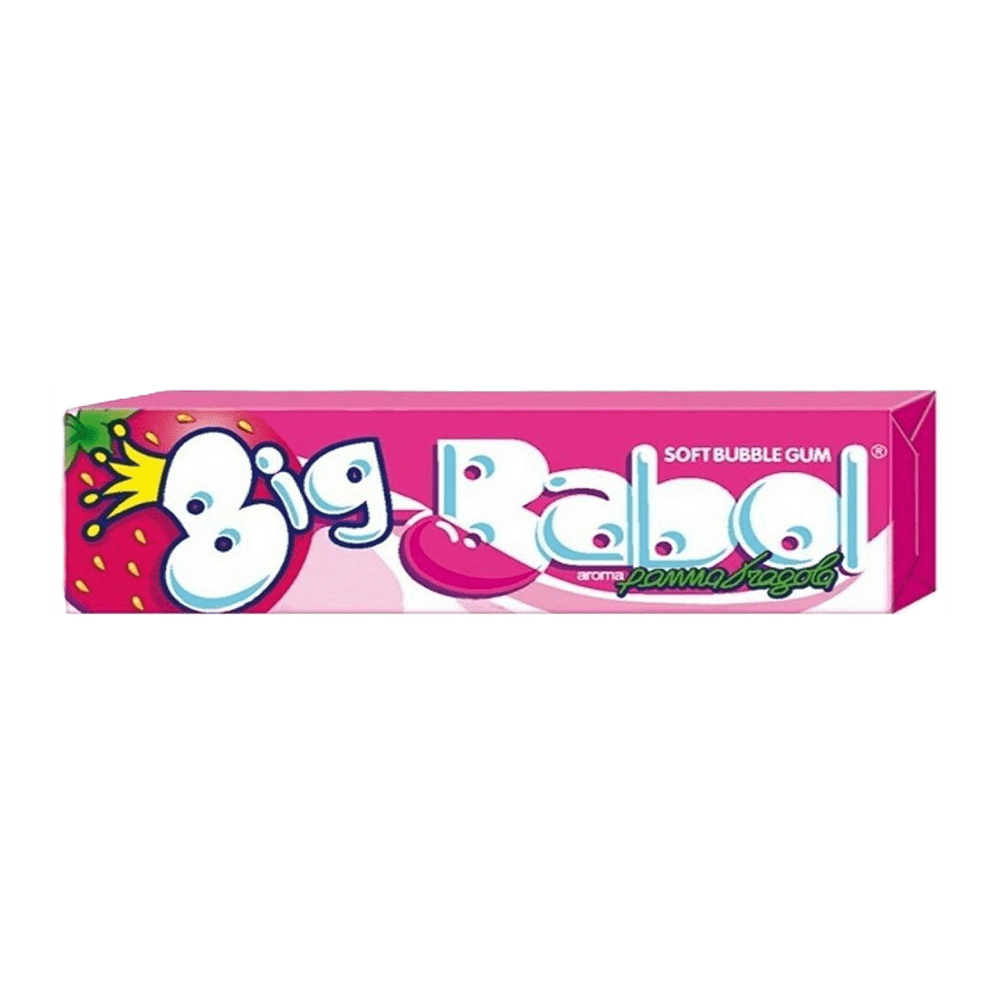 BIG BABOL ŽVEČILNI GUMIJI Z OKUSOM JAGODE IN SMETANE, 37 g BIG BABOL ŽVEČILNI GUMIJI Z OKUSOM JAGODE IN SMETANE, 37 g