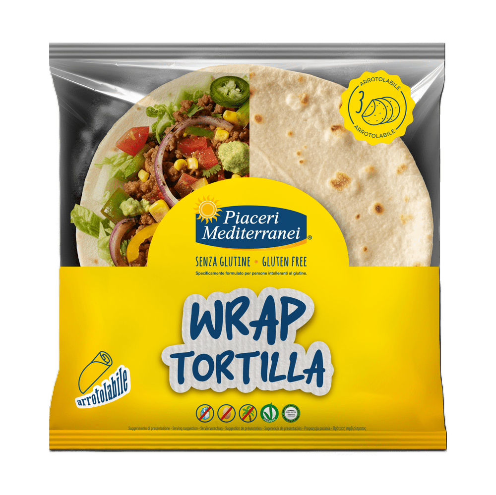 PIACERI MEDITERRANEI TORTILLA WRAP, (3 x 60 g) 180 g PIACERI MEDITERRANEI TORTILLA WRAP, (3 x 60 g) 180 g
