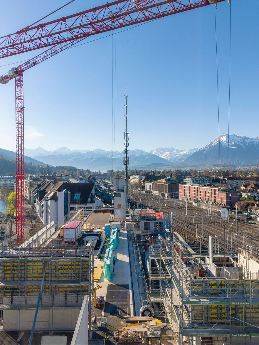 Baustelle Bellevue Thun, April 2026