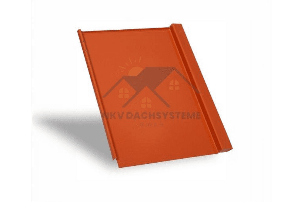 Sheet Metal Replacement Tile TEGA 330 - Brick Red (RAL 8004)