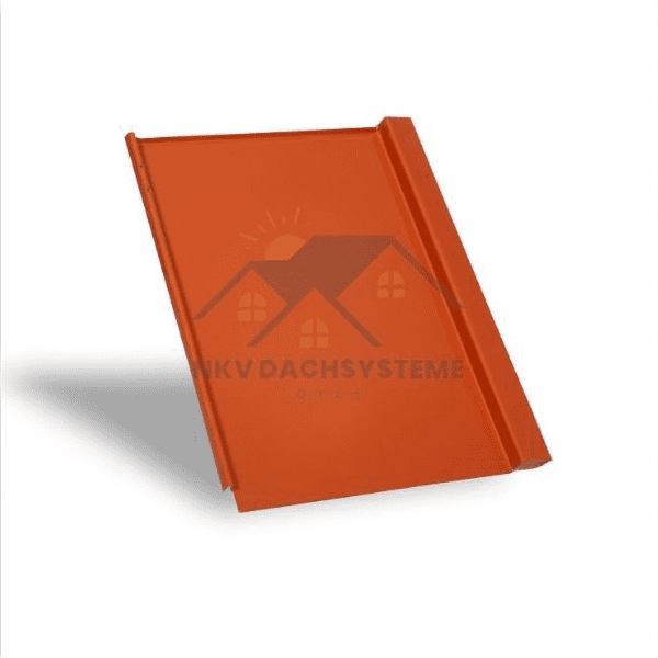 Sheet Metal Replacement Tile TEGA 330 - Brick Red (RAL 8004)