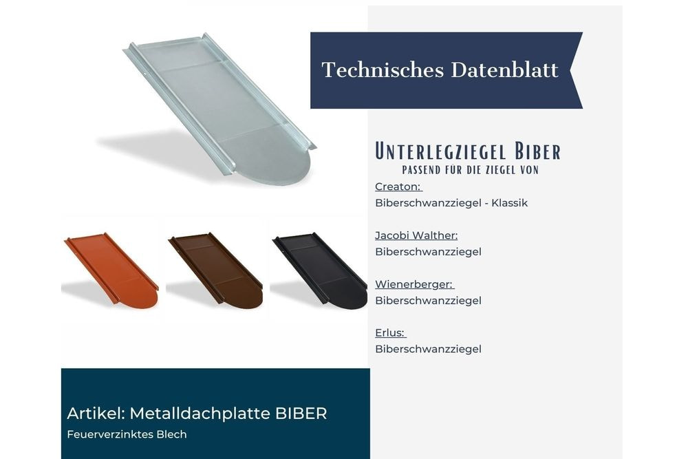 Unterlegziegel Biber ZIEGELROT