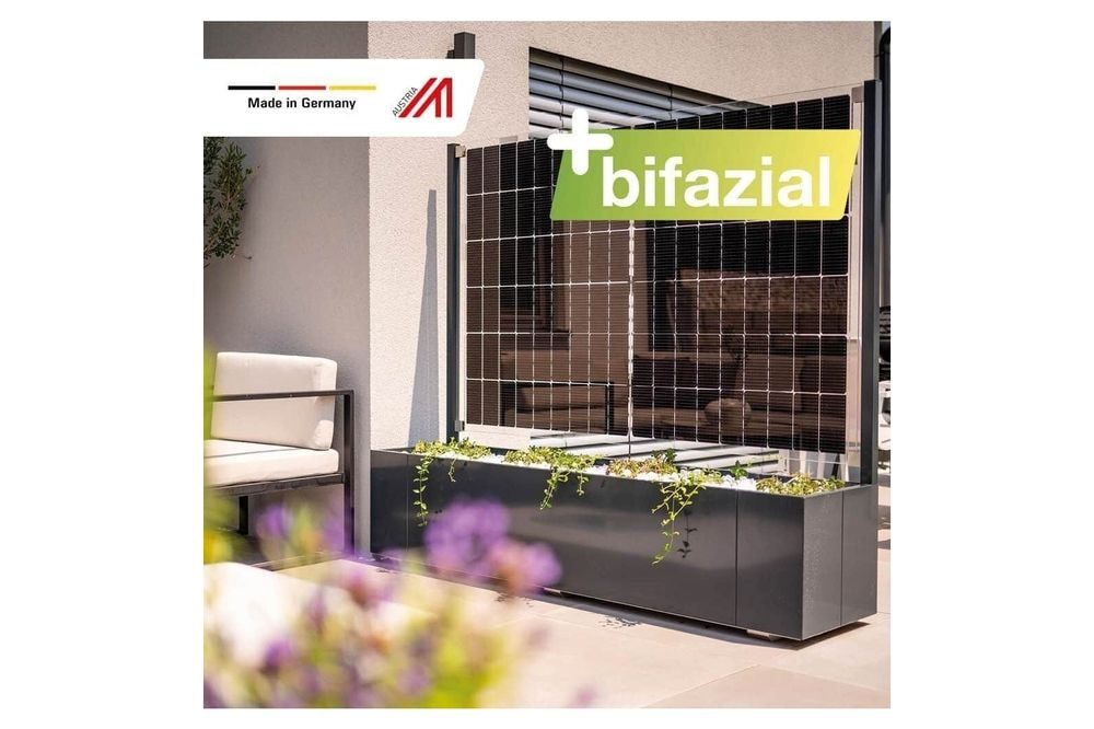 Solarpflanzkasten 420/400 Aluminium anthrazit bifazial premium line