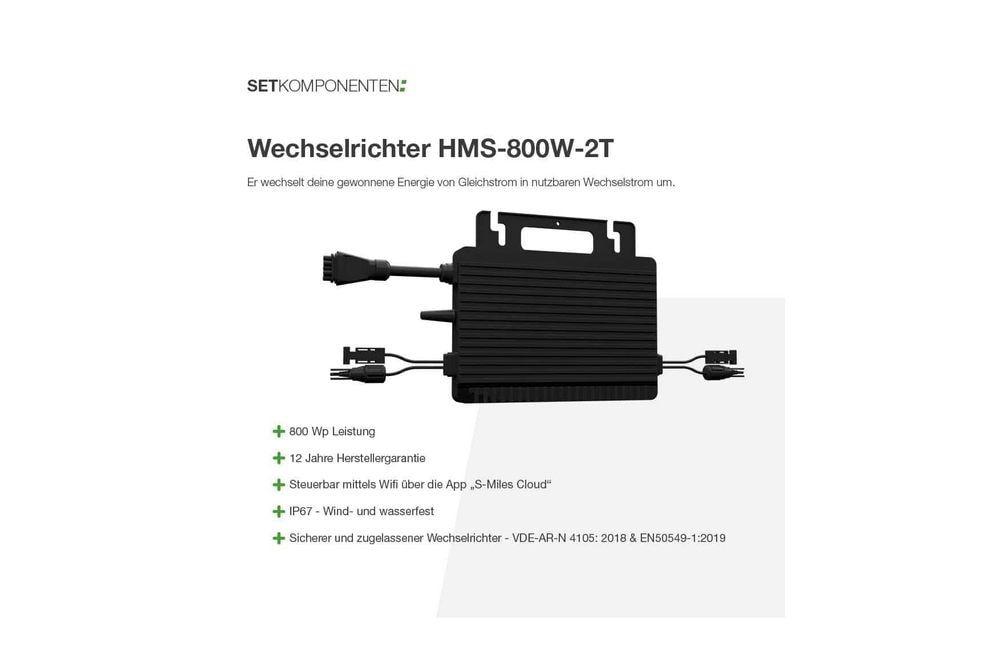 Balkonkraftwerk 880/800 bifazial Basic Set