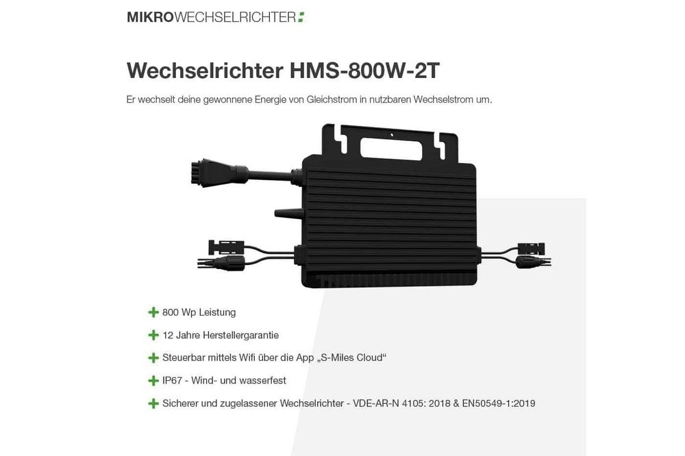 Hoymiles Micro Inverter 800W with Wifi (HMS-800W-2T)