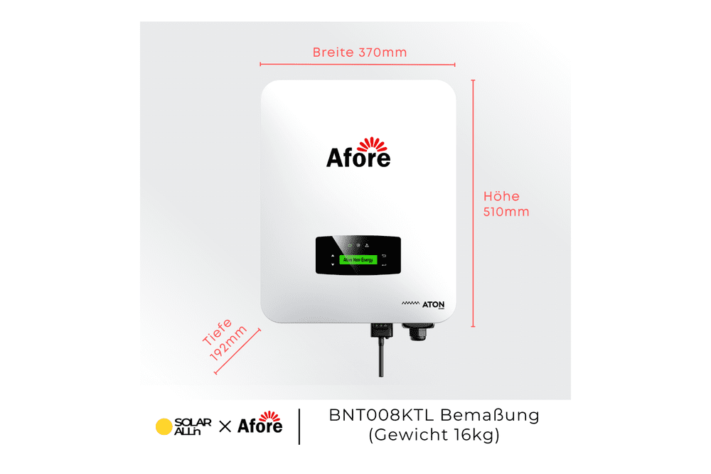 8kW Solar System 8kW Afore + 7,6kWh FFD High Voltage