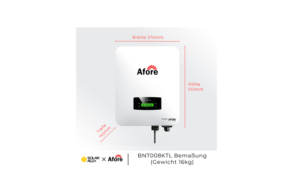 15kW Solaranlagen15kW Afore + 15kWh FFD Hochvolt