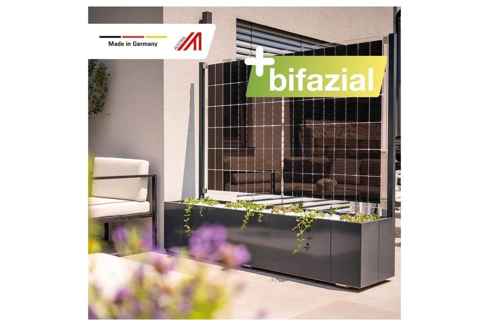 Solarpflanzkasten 420/400 Aluminium anthrazit bifazial premium line
