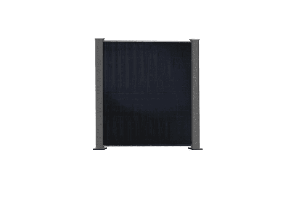 PowerPVence solar fence 1.85 m x 2.5 m with two PV modules