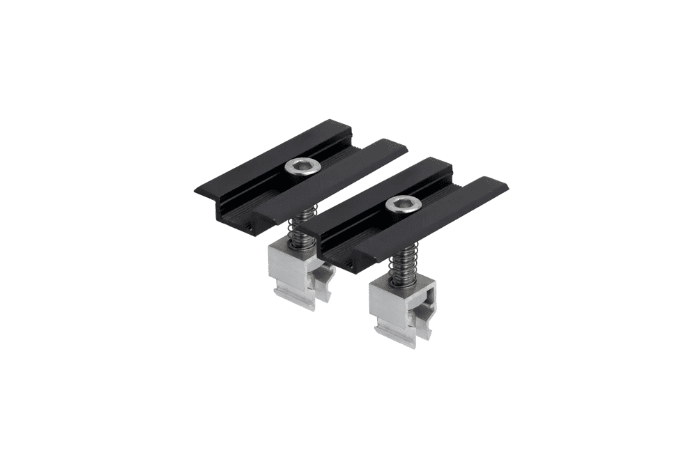 Trapezblechdach Montageset für 2 Module – Ideal für Photovoltaik-Balkonkraftwerke (30mm)
