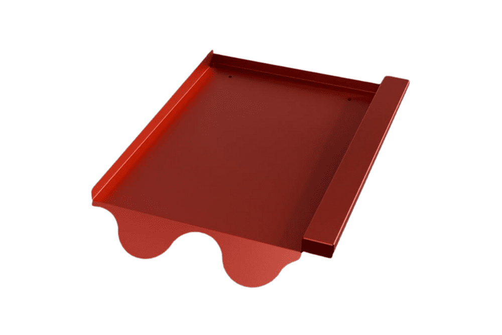 Blechersatzziegel für Photovoltaikanlagen – passend für Frankfurter Pfanne & weitere Modelle Rot