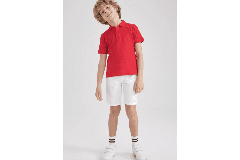 Short Sleeve Cotton Polo T-Shirt