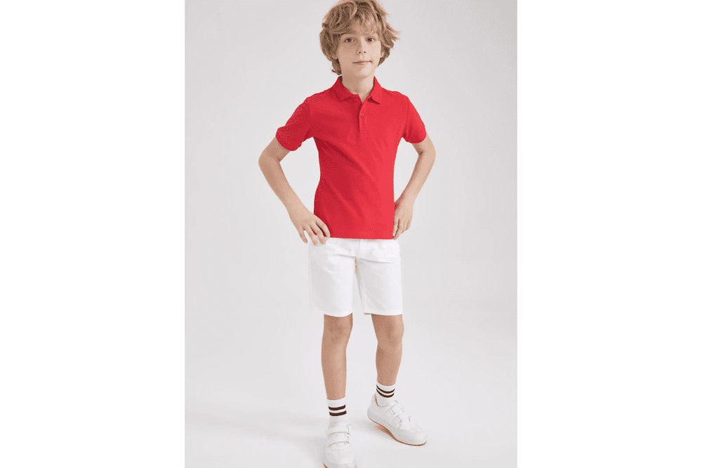 Short Sleeve Cotton Polo T-Shirt