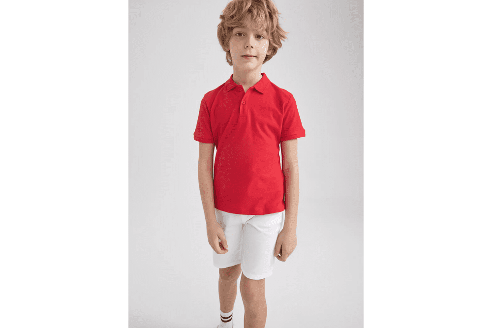 Short Sleeve Cotton Polo T-Shirt