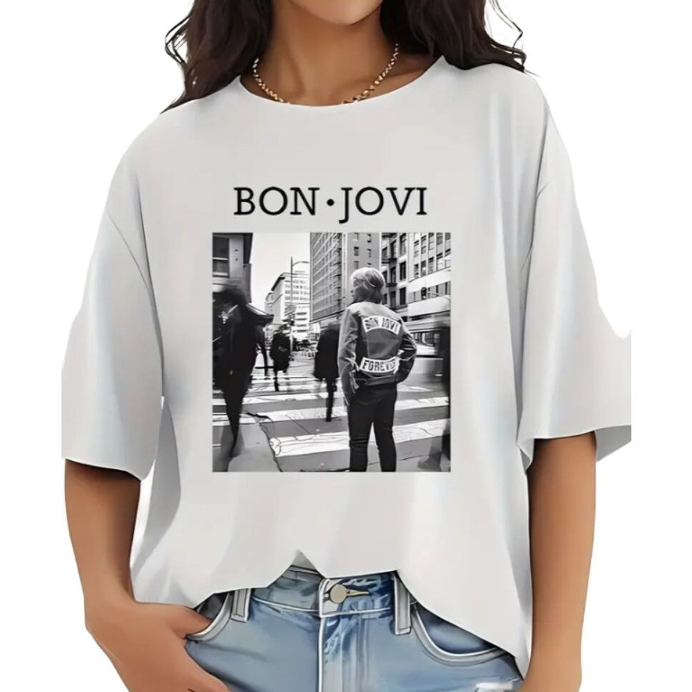 T-Shirt Jon Bon Jovi Damen (Small)