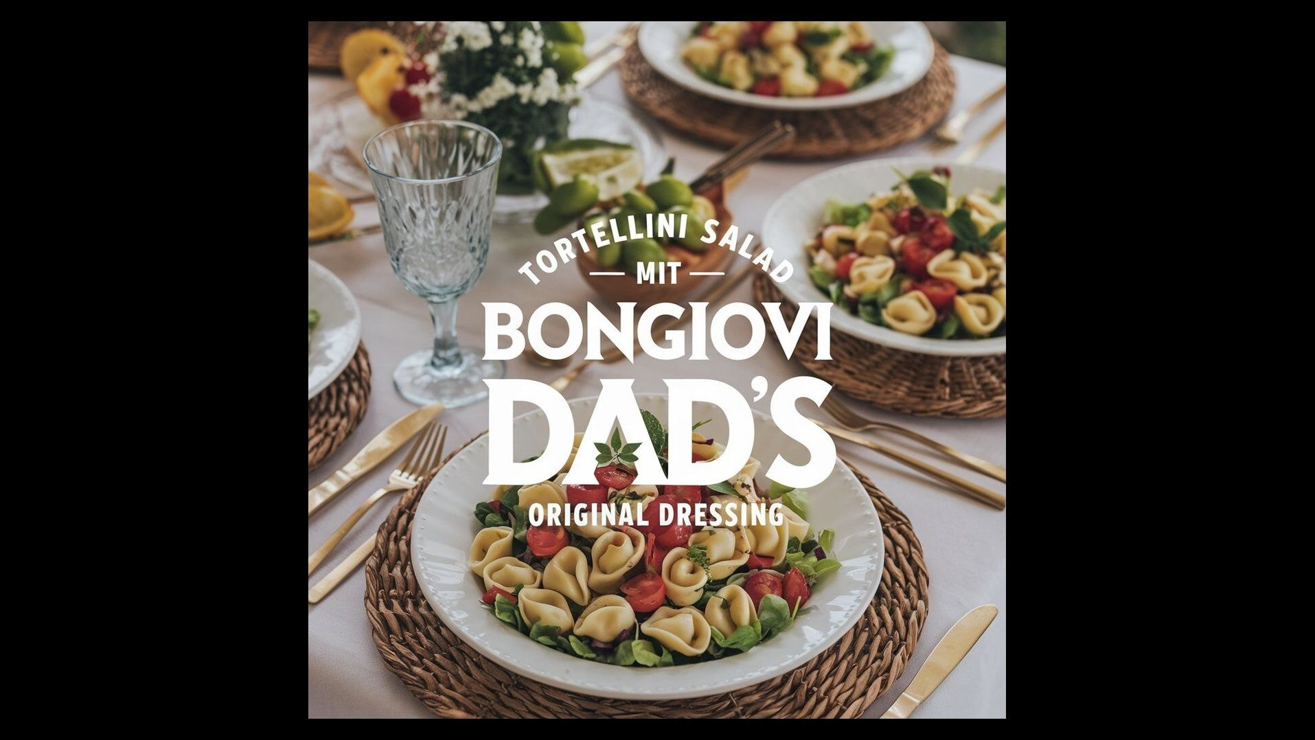 Eleganter Tortellini-Salat mit Bongiovi Dressing, ideal für Grillabende und Picknicks. Eleganter Tortellini-Salat mit Bongiovi Dressing, ideal für Grillabende und Picknicks.
