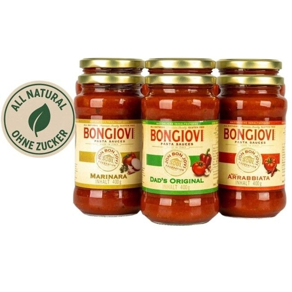 Bongiovi Pasta Sauces – All Natural, No Added Sugar