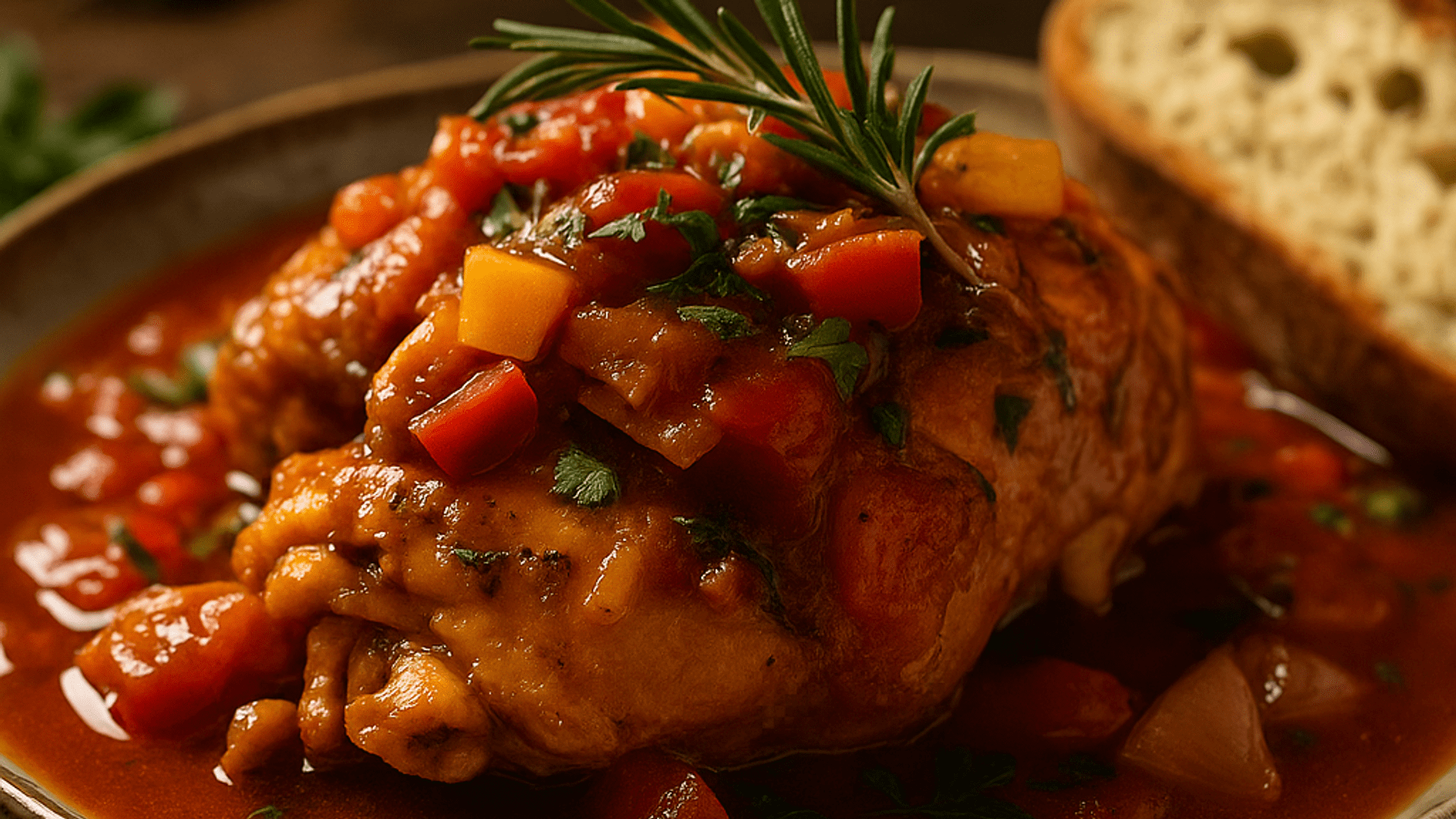 Authentic Chicken Cacciatore with Bongiovi Sauce – Pure Italian delight!