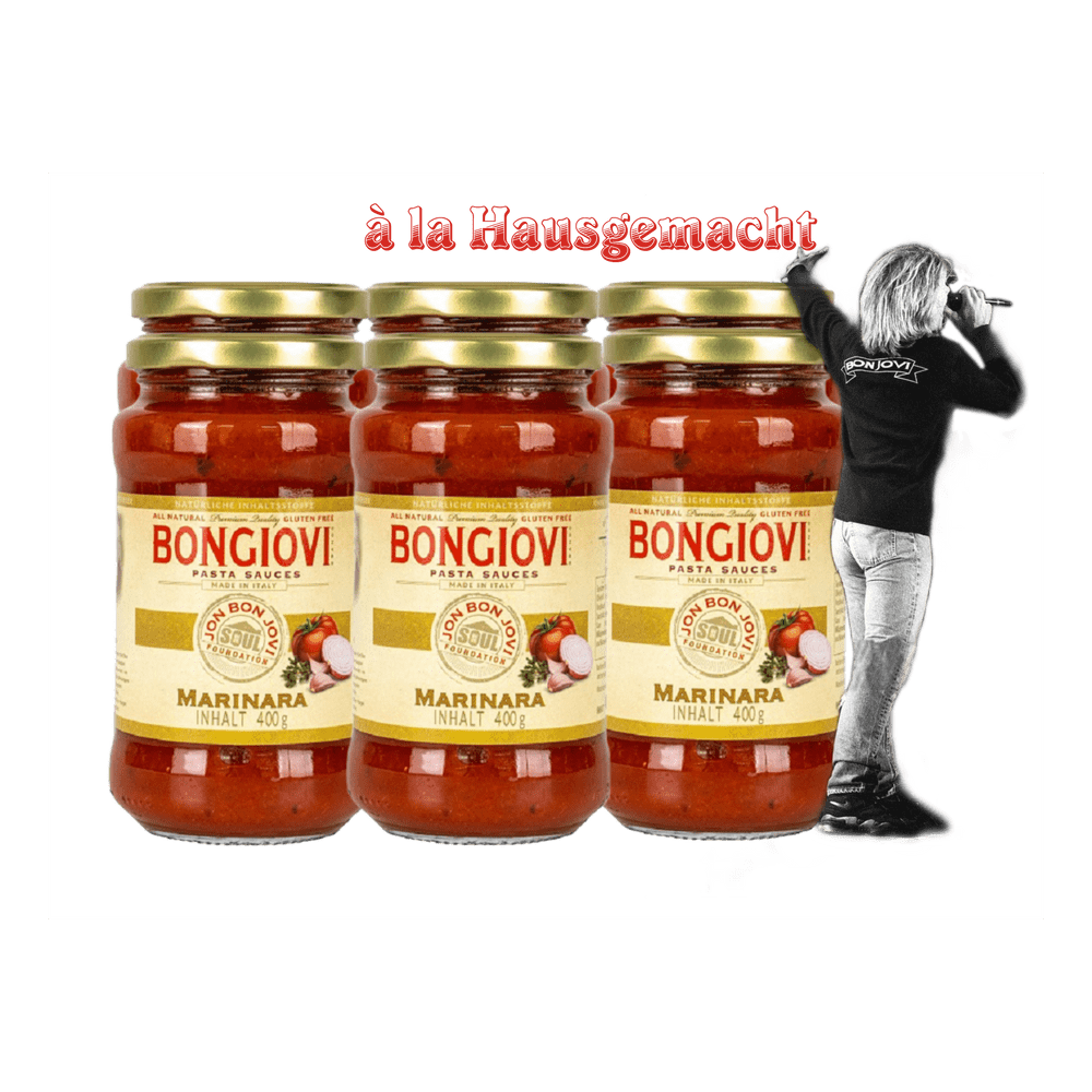 Bongiovi Marinara Sauce – 100 % Natürlich & Voller Geschmack (6x400g)