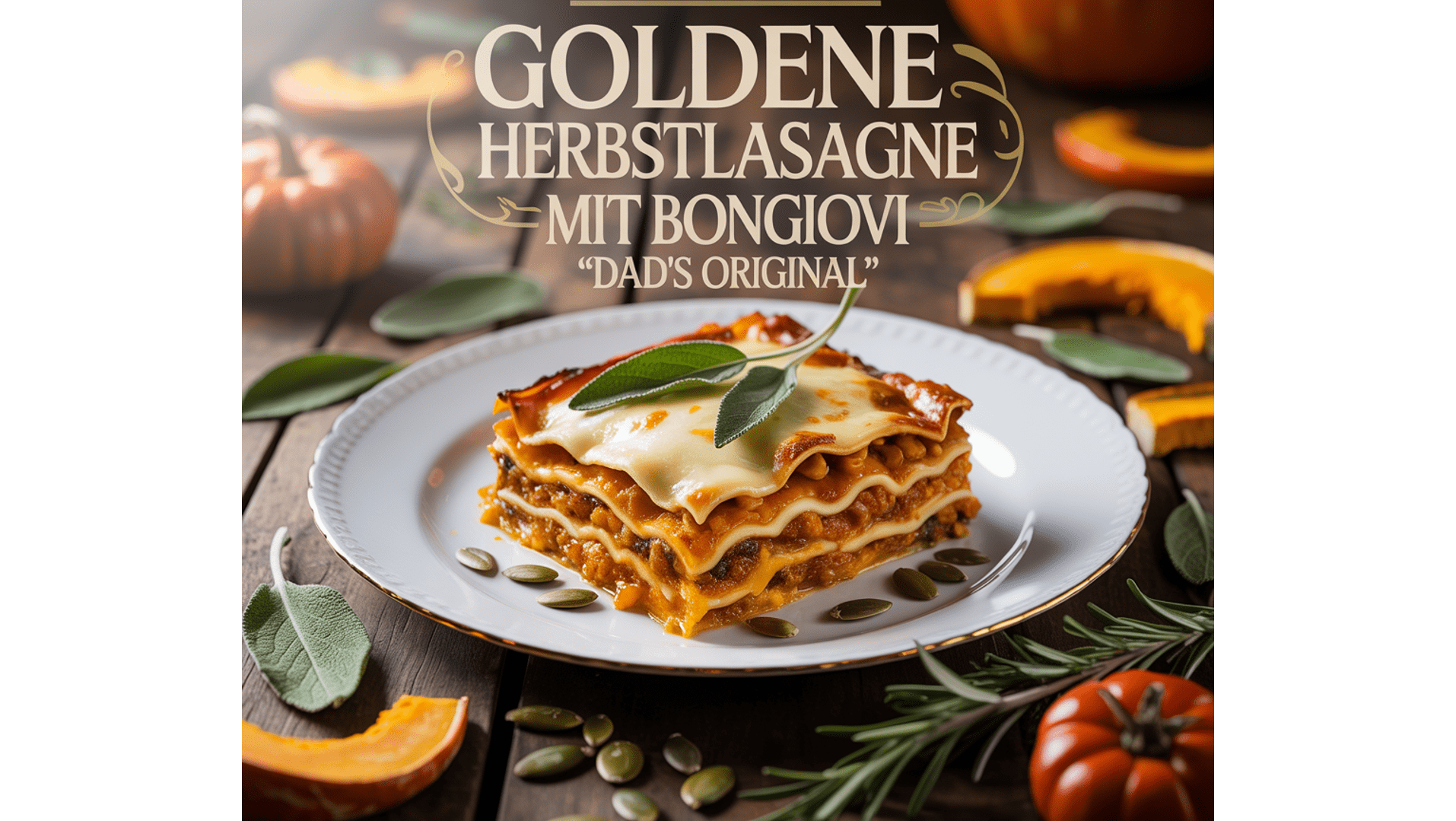 Genussvolle Herbstlasagne: Golden gebacken, perfekt für gemütliche Abende. Genussvolle Herbstlasagne: Golden gebacken, perfekt für gemütliche Abende.