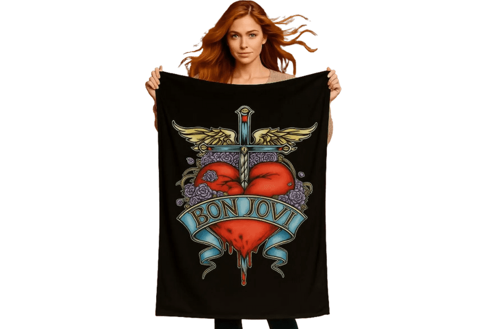 Jon Bon Jovi Fleece Blanket 80 × 120 cm