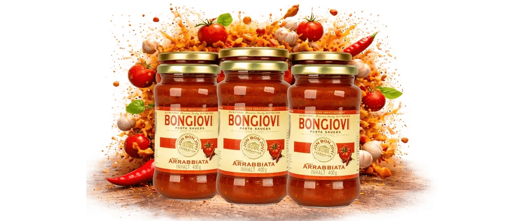 Bongiovi Brand Pastasauen Arrabbiata Bongiovi Brand Pastasauen Arrabbiata