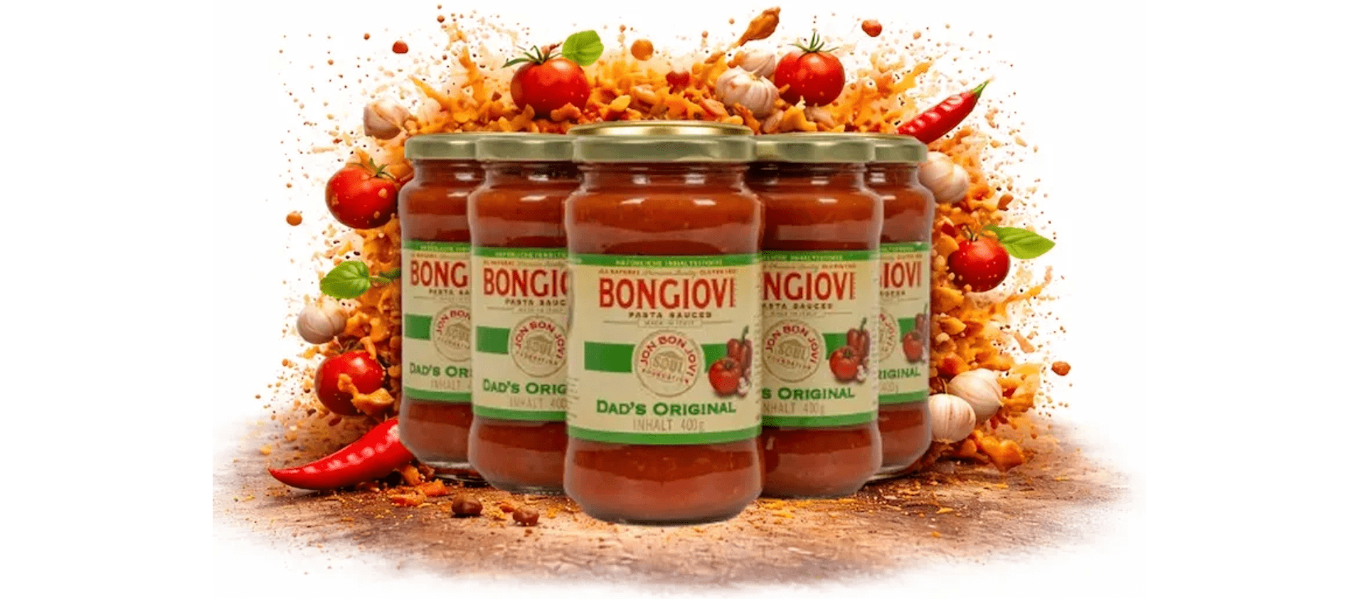 Bongiovi Brand Pastasaucen Dad's Original