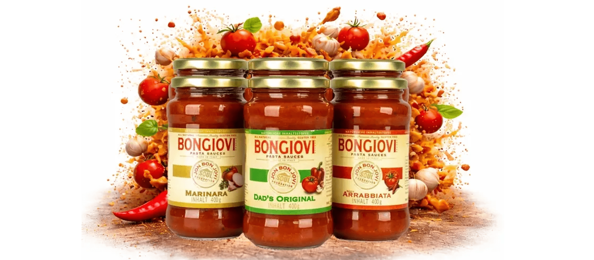Bongiovi Brand Tomatensauce 6er Pack gemischt Bongiovi Brand Tomatensauce 6er Pack gemischt