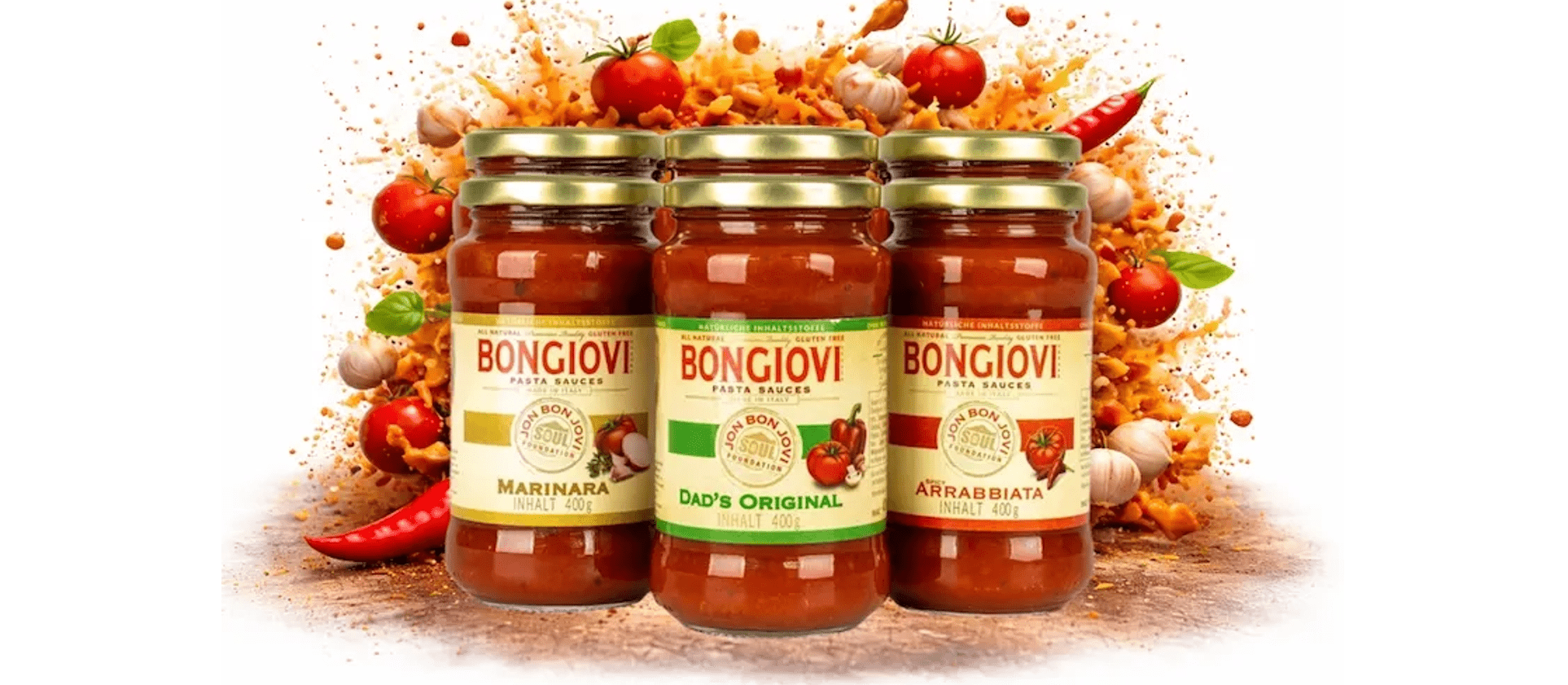 Bongiovi Brand Pastasaucen 6er gemischt