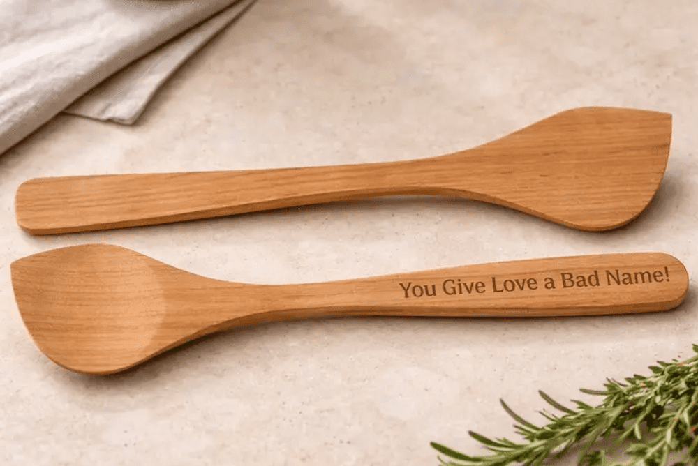  Cucharón de madera musical Jon Bon Jovi You give Love a Bad name