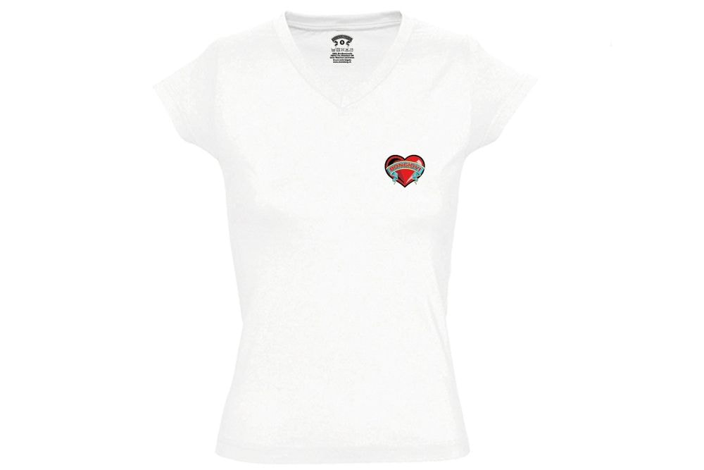 Bongiovi Designer Damen Shirt mit Herzlogo (Medium)