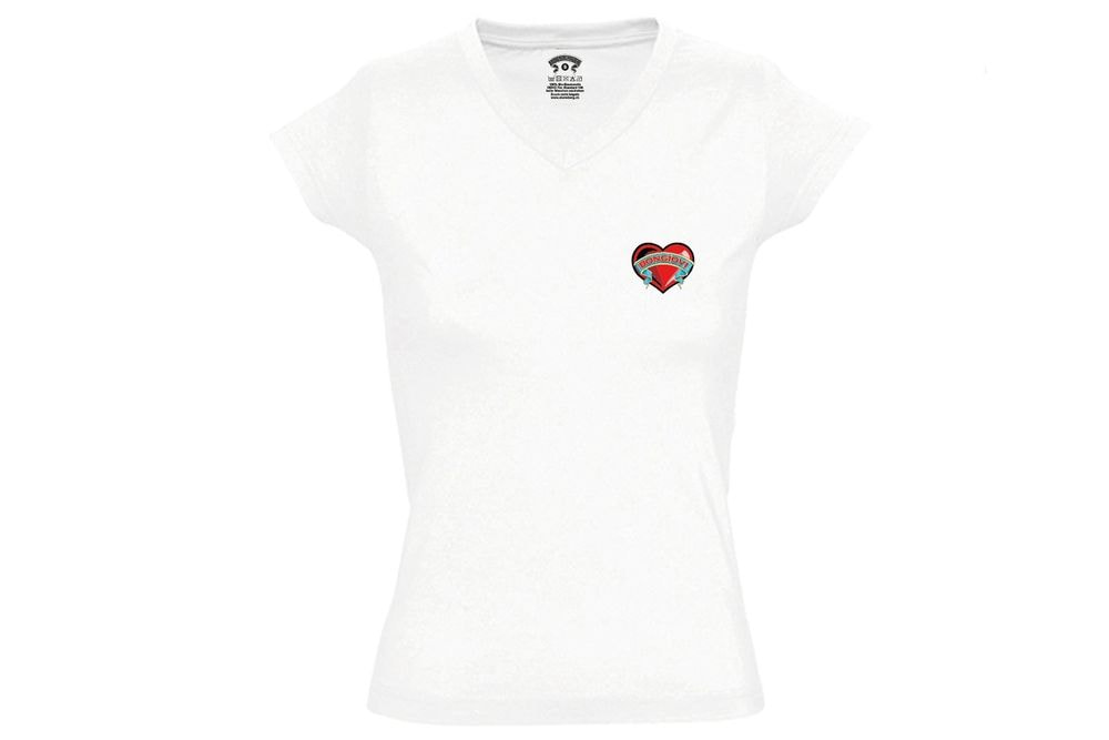 Bongiovi Designer Damen Shirt mit Herzlogo (Small)