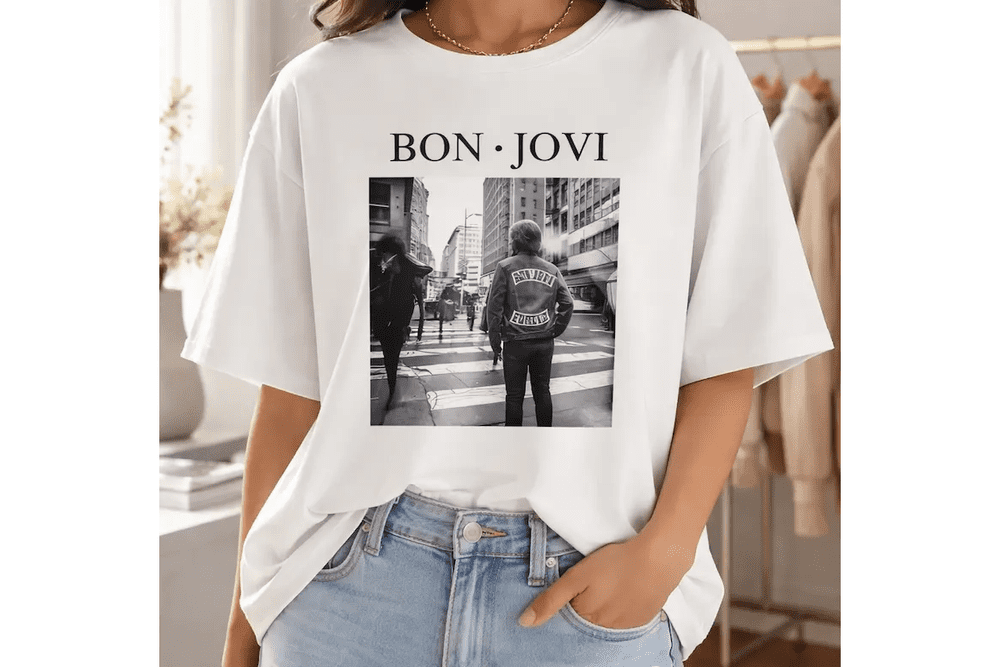 T-shirt Jon Bon Jovi Femme (Small)