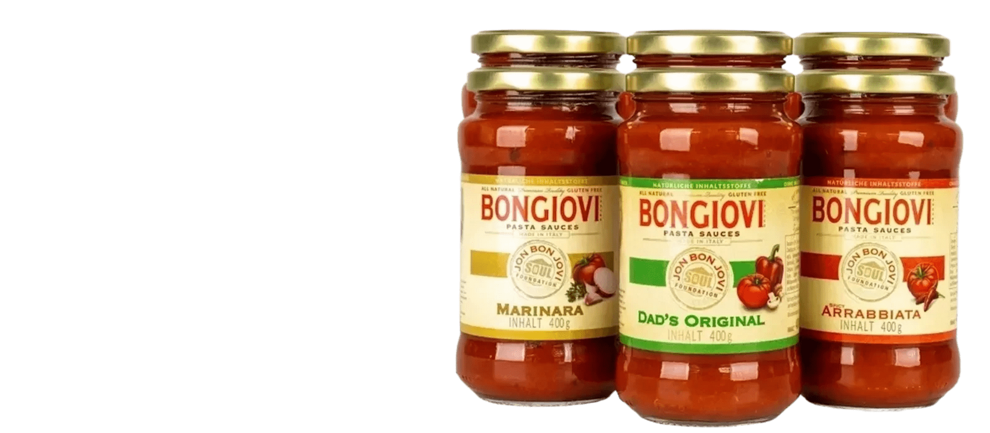 Bongiovi Pastasaucen alle Sorten 6er Pack