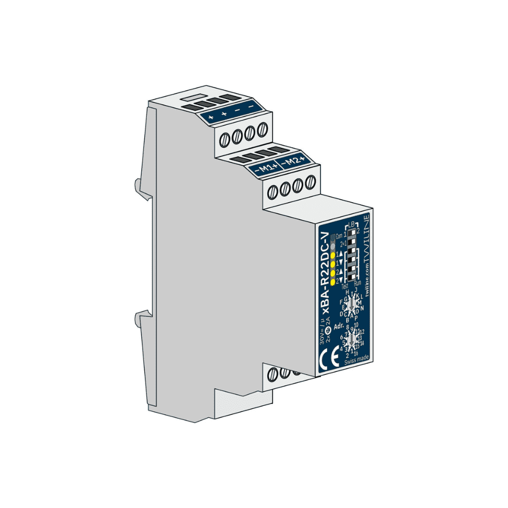 Shading Actuator 2-way, DC xBA-R22DC-V