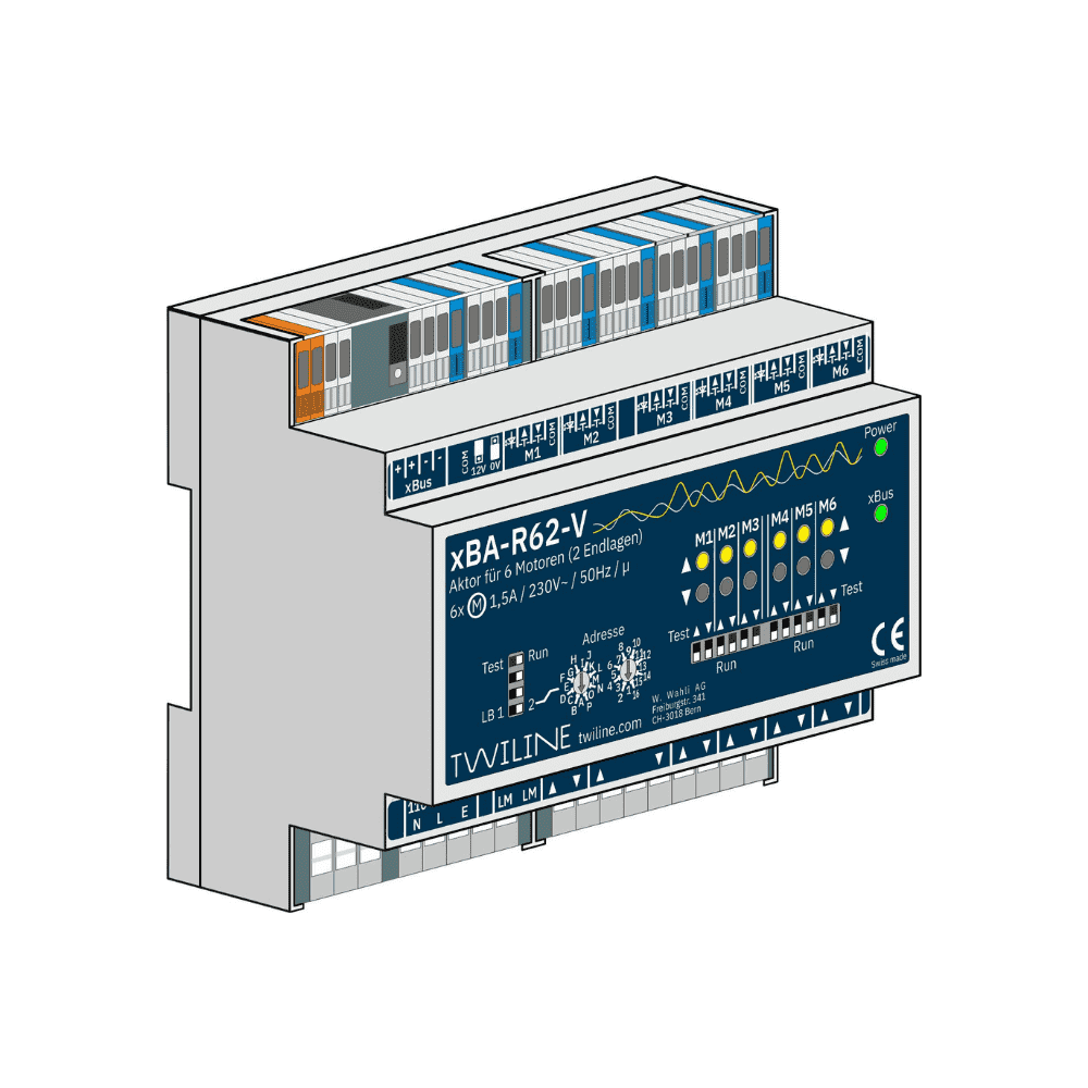 Aktor Rollladen 6-fach, 2 ES xBA-R62-V