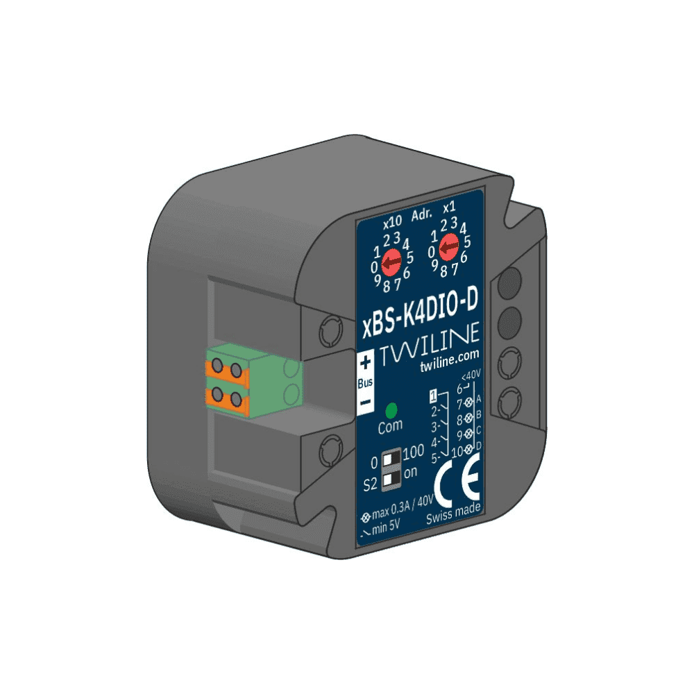 Coupler 4-way I/O Universal Socket xBS-K4DIO-D