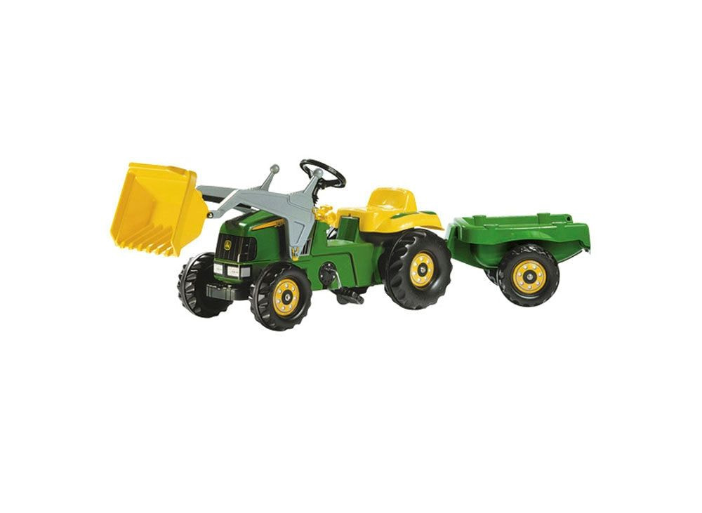 TRAKTOR JOHN DEERE ROLLYKID Z NAKLADALCEM IN PRIKOLICO [MCR023110000]