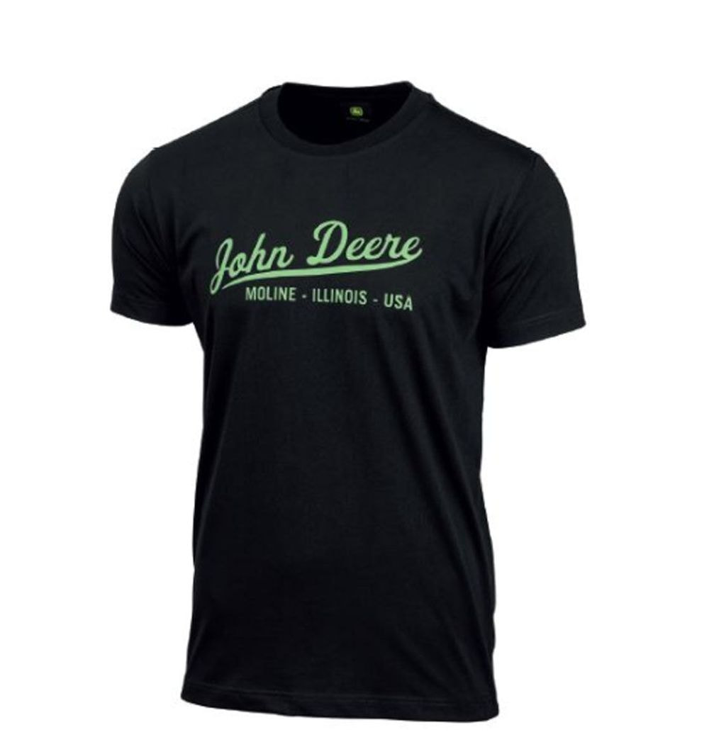 MAJICA JOHN DEERE ČRNA Z NAPISOM USA [XL] [MCL202208016]