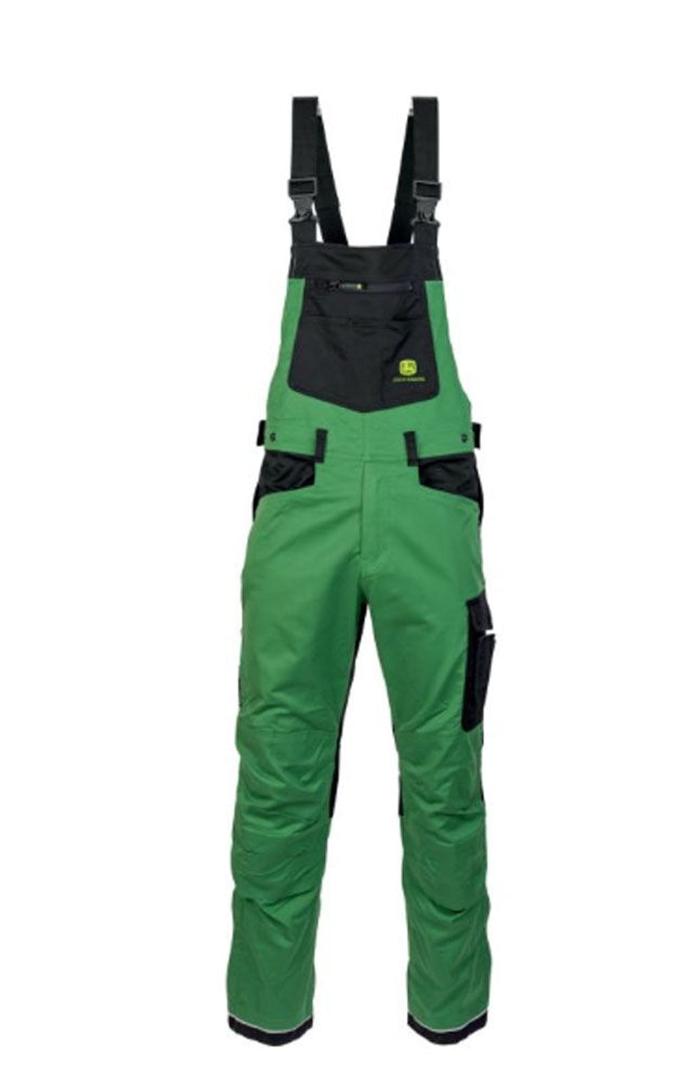 HLAČE ZELENE Z NARAMNICAMI (XL) JD [MCS100300386]