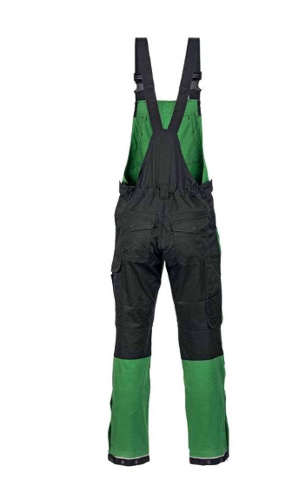 HLAČE ZELENE Z NARAMNICAMI (XL) JD [MCS100300386]