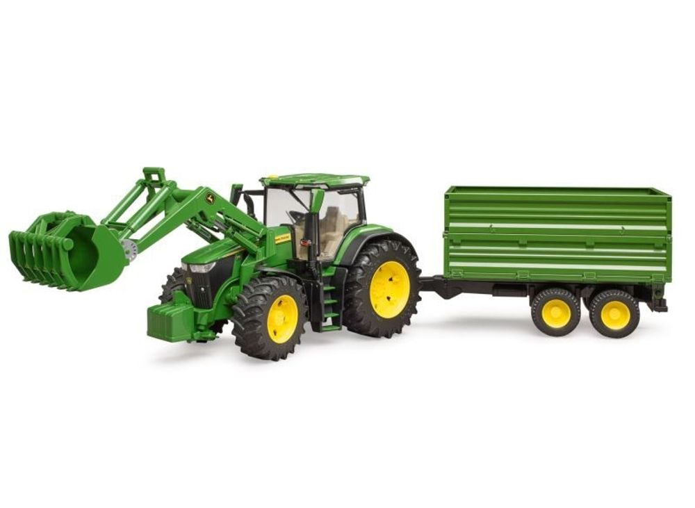 IGRAČA TRAKTOR JOHN DEERE 7R 350 Z NAKLADAČEM IN PRIKOLICO [MCB009828000]