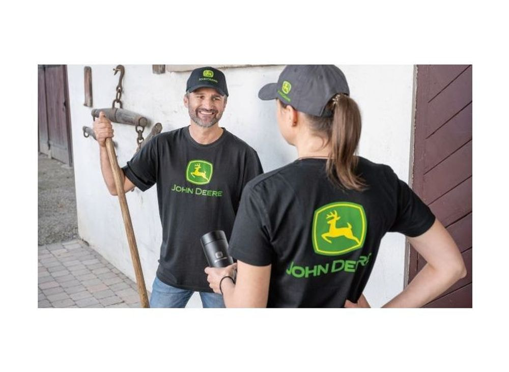 MAJICA JOHN DEERE ČRNA LOGO JD ZADAJ [XXL] [MCS300200087]