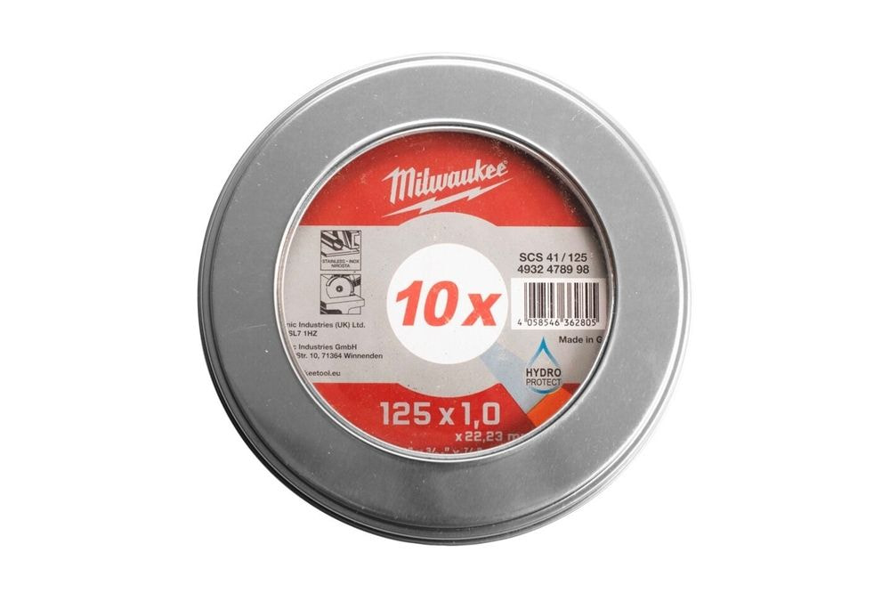 REZALNA PLOŠČA SET 10KOS 125MM, DEBELINA 1 MM CUT.W PRO+SCS41 125X1,0 MM METALBOX MILWAUKEE REZALNA PLOŠČA SET 10KOS 125MM, DEBELINA 1 MM CUT.W PRO+SCS41 125X1,0 MM METALBOX MILWAUKEE
